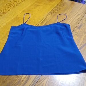 TED BAKER Womens LARGE BLUE  TANK TOP Preowned Casual Work Used Summer